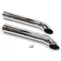 Patriot Exhaust - Patriot Exhaust H3820 26" Universal Chrome Side Tube Turnouts w/o Muffler - Image 1