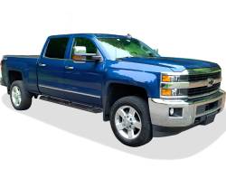 APS - APS A-Series Running Boards Black 07-18 Silverado/Sierra Crew WB03AJG1M - Image 2