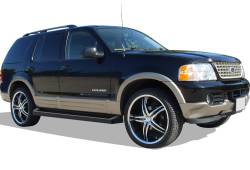 APS - APS IRunning Running Boards Black 02-05 Ford Explorer 4DR IB06RIB2B - Image 2