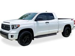 APS - APS IB20RJI7H H-Series Running Boards Black for 07-21 Toyota Tundra Double - Image 2