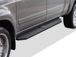 APS - APS IB20RJA2H H-Series Running Boards Black for 04-06 Toyota Tundra Double - Image 1