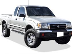 APS - APS IB20RJE4Y H-Series Running Boards Polish for 95-04 Toyota Tacoma Extended - Image 2
