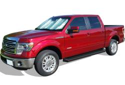 APS - APS IRunning Running Boards Black 09-14 Ford F150 Crew IB06RAG7B - Image 2