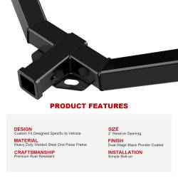 APS - APS Class III 2" Trailer Receiver Hitch 07-13 Acura MDX HT18CBI91 - Image 5