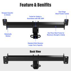 APS - APS HT18CEB36 Class III 2" Trailer Receiver Hitch for 04-10 BMW X3 - Image 2