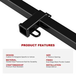 APS - APS Class III 2" Trailer Receiver Hitch 02-06 Honda CR-V HT24CHI90 - Image 5