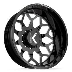 KG1 Wheels - KG1 Wheels KD016 Luxor 26x8.25 10x225 145mm Gloss Black/Milled KD016I2682522GPM - Image 1