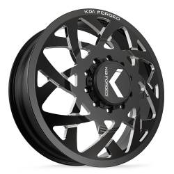 KG1 Wheels - KG1 Wheels KD008F2282521GPM KD008 Orbital 22x8.25 8x210 145mm Black/Milled - Image 1