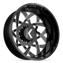 KG1 Wheels - KG1 Wheels KD008 Orbital 22x8.25 8x6.5 145mm Black/Milled KD008I2282586GPM - Image 1
