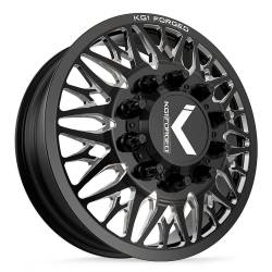KG1 Wheels - KG1 Wheels KD014F2282528GPM KD014 Trident 22x8.25 10x285 145mm Black/Milled - Image 1
