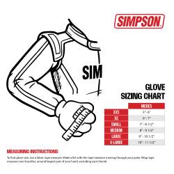 Simpson Safety - Simpson Safety SGYLG Racing Gloves Yellow Large - Image 7