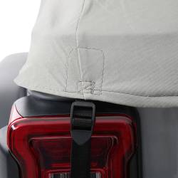 Smittybilt - Smittybilt 1071 Cab Cover w/Door Flaps Gray for 18-26 Jeep Wrangler JL - Image 8