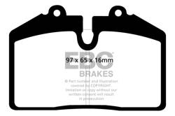 EBC Brakes - EBC Brakes DP41013R Yellowstuff Street & Track Brake Pads for 911 Mangusta - Image 1