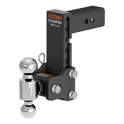 CURT - CURT 45972 StowPro Adjustable USA-Made Ball Mount 7" Drop 2.5" Shank Dual Ball - Image 1
