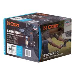 CURT - CURT 45972 StowPro Adjustable USA-Made Ball Mount 7" Drop 2.5" Shank Dual Ball - Image 2