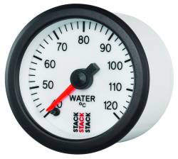 Stack - Stack ST3357 Pro Stepper Water Temp Gauge 52MM White 40-120C 1/8" NPTF Male - Image 2