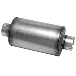 Dynomax - Dynomax 21172 Ultra Flo Welded Universal Muffler 4" I/O Center/Center Stainless - Image 1